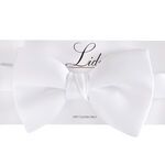 LIDO WHITE ADJUSTABLE BOW TIE-accessories-BIGMENSCLOTHING.CO.NZ