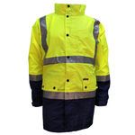 PRIME MOVER LIGHTWEIGHT HI VIS RAIN JACKET-workwear-BIGMENSCLOTHING.CO.NZ