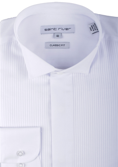 SAINT RIVER PLEAT WING COLLAR SHIRT