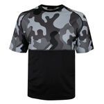 BRONCO CAMO SHORT SLEEVE RASHIE-swimwear-BIGMENSCLOTHING.CO.NZ
