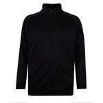 KAM PLAIN ZIP FLEECY TOP-fleecy tops & hoodies-BIGMENSCLOTHING.CO.NZ