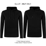 KAM TALL FIT PLAIN HOODY-tall range-BIGMENSCLOTHING.CO.NZ