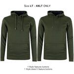 KAM TALL FIT PLAIN HOODY-tall range-BIGMENSCLOTHING.CO.NZ