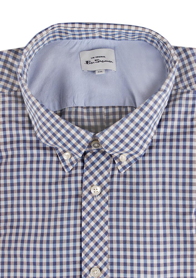 BEN SHERMAN GINGHAM S/S SHIRT