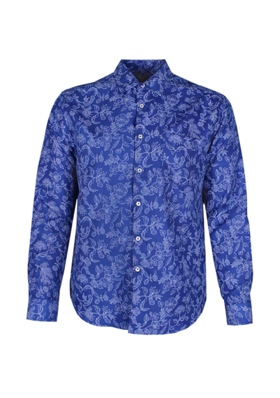 MAURIO FLOWER SKETCH PRINT L/S SHIRT