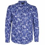 MAURIO PAISLEY ABSTRACT PRINT L/S SHIRT -sale clearance-BIGMENSCLOTHING.CO.NZ