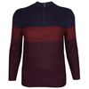 KAM 1/4 ZIP STRIPE PULLOVER-sale clearance-BIGMENSCLOTHING.CO.NZ