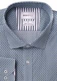 BROOKSFIELD GEOMETRIC L/S SHIRT-shirts casual & business-BIGMENSCLOTHING.CO.NZ