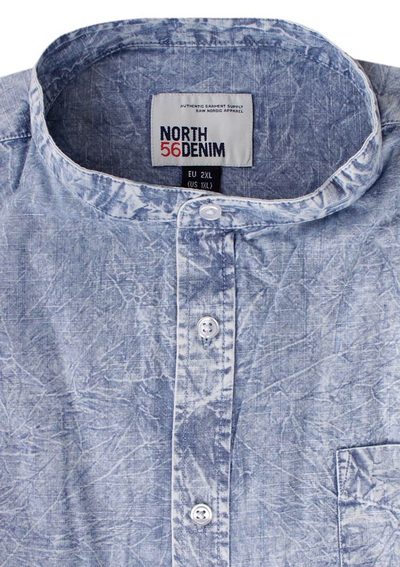 NORTH 56° DENIM WASHED S/S SHIRT 