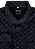 PERRONE OPEN DOT L/S SHIRT -shirts casual & business-BIGMENSCLOTHING.CO.NZ