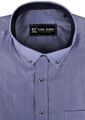 KAM CHALK STRIPE S/S SHIRT -shirts casual & business-BIGMENSCLOTHING.CO.NZ