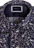 BROOKSFIELD NAVY FLORAL L/S SHIRT -shirts casual & business-BIGMENSCLOTHING.CO.NZ