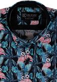 KAM PINK FLAMINGO S/S SHIRT-shirts casual & business-BIGMENSCLOTHING.CO.NZ