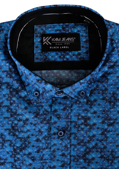 KAM CIRCLE DYE PRINT S/S SHIRT 