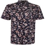 GAZMAN LINEN FLORAL S/S SHIRT -shirts casual & business-BIGMENSCLOTHING.CO.NZ