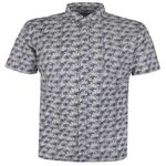 GAZMAN LINEN PALM S/S SHIRT-shirts casual & business-BIGMENSCLOTHING.CO.NZ