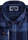 GAZMAN SLUB PLAID L/S SHIRT-shirts casual & business-BIGMENSCLOTHING.CO.NZ