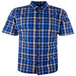 PERRONE TARTAN CHECK S/S SHIRT-shirts casual & business-BIGMENSCLOTHING.CO.NZ
