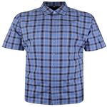 PERRONE PLAID CHECK S/S SHIRT-shirts casual & business-BIGMENSCLOTHING.CO.NZ