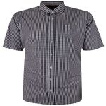 PERRONE BAMBOO BLEND GINGHAM S/S SHIRT-shirts casual & business-BIGMENSCLOTHING.CO.NZ