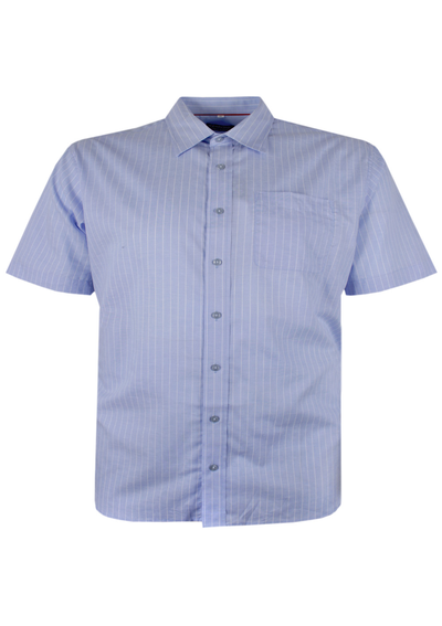 PERRONE LINEN BLEND STRIPE S/S SHIRT