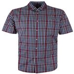 GAZMAN MULTI GINGHAM CHECK S/S SHIRT-shirts casual & business-BIGMENSCLOTHING.CO.NZ