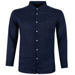 GAZMAN FRENCH LINEN L/S SHIRT-shirts casual & business-BIGMENSCLOTHING.CO.NZ