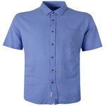 GAZMAN WASHED LINEN BLEND S/S SHIRT-shirts casual & business-BIGMENSCLOTHING.CO.NZ