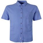 GAZMAN WASHED LINEN BLEND S/S SHIRT-new arrivals-BIGMENSCLOTHING.CO.NZ