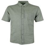 GAZMAN WASHED LINEN BLEND S/S SHIRT-new arrivals-BIGMENSCLOTHING.CO.NZ