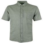 GAZMAN WASHED LINEN BLEND S/S SHIRT-shirts casual & business-BIGMENSCLOTHING.CO.NZ