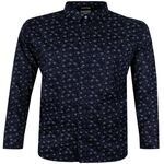 BEN SHERMAN STRIPPLE L/S SHIRT-shirts casual & business-BIGMENSCLOTHING.CO.NZ