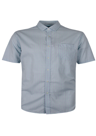 GAZMAN LINED GINGHAM S/S SHIRT