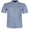 RAGING BULL TEAL STRIPE S/S SHIRT-shirts casual & business-BIGMENSCLOTHING.CO.NZ