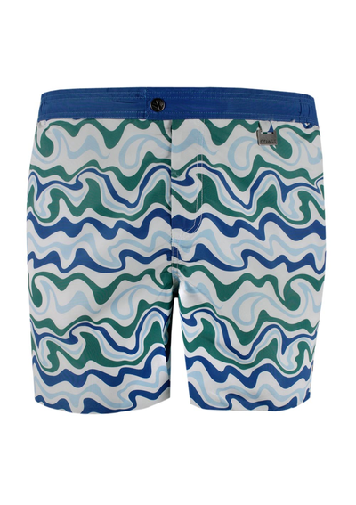 COAST SWIRL PALM BATHER SHORTS