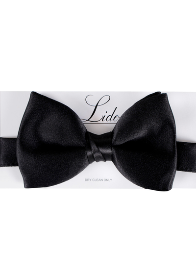 LIDO BLACK ADJUSTABLE BOW TIE