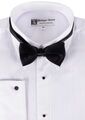 PHILIPPE ANTON PLEATED FRILL FORMAL SHIRT-shirts casual & business-BIGMENSCLOTHING.CO.NZ