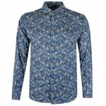 JIMMY STUART FREDRICK FLORAL L/S SHIRT-new arrivals-BIGMENSCLOTHING.CO.NZ