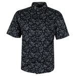 KAM DETAILED SKULL S/S SHIRT-shirts casual & business-BIGMENSCLOTHING.CO.NZ