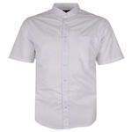 KAM PLAIN BUTTON-DOWN S/S SHIRT-shirts casual & business-BIGMENSCLOTHING.CO.NZ