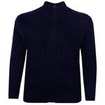 KAM KNIT WEAVE FULL ZIP CARDIGAN-new arrivals-BIGMENSCLOTHING.CO.NZ