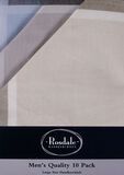 ROSDALE QUALITY 10 PK HANDKERCHIEFS-new arrivals-BIGMENSCLOTHING.CO.NZ