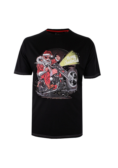 KAM SANTA BIKER XMAS T-SHIRT