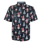 KAM ELF SANTA TREE XMAS S/S SHIRT-new arrivals-BIGMENSCLOTHING.CO.NZ
