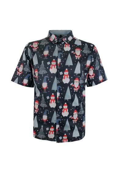 KAM ELF SANTA TREE XMAS S/S SHIRT