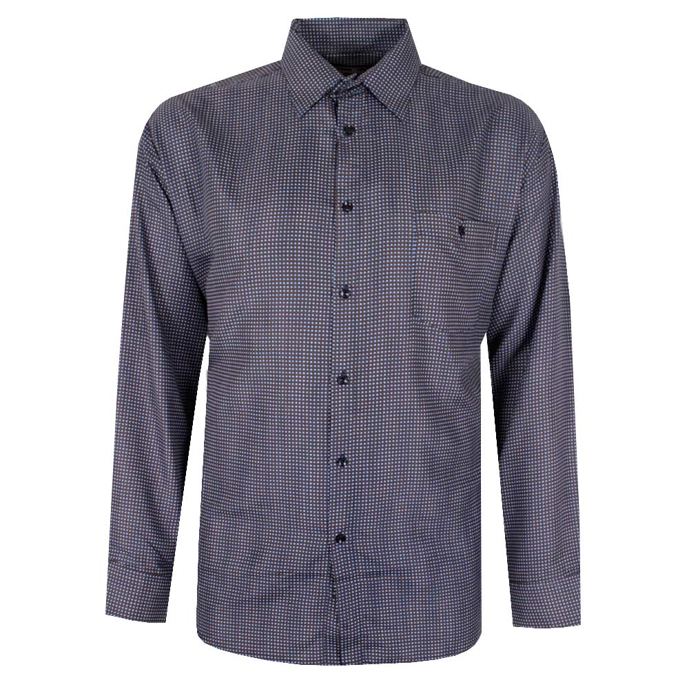 CIPOLLINI 735 GEO PRINT L/S SHIRT