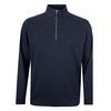 BACKBAY BUBBLE INDIGO ZIP KNIT TOP-fleecy tops & hoodies-BIGMENSCLOTHING.CO.NZ