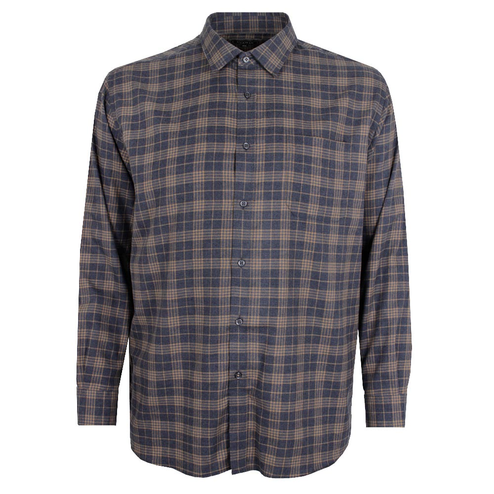 GAZMAN BRUSHED TWILL CHECK L/S