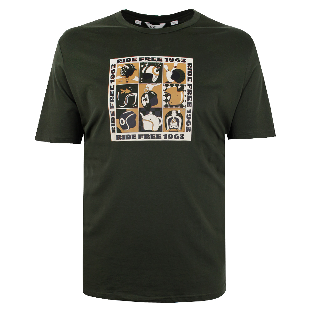 BEN SHERMAN TRIPPY HELMETS T-SHIRT