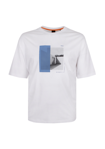 HUGO BOSS WHITE BARRAGAN T-SHIRT